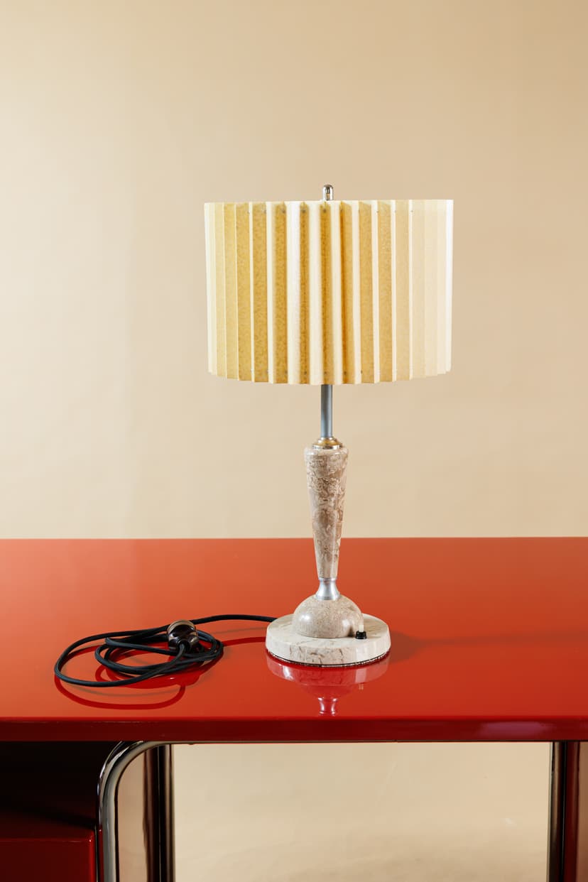 Stolní lampa onyx – Art Deco – 1920–1940